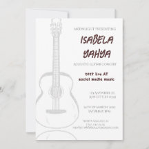 Officiële uitnodiging om het speciale concert bij 