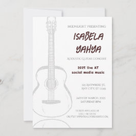 Officiële uitnodiging om het speciale concert bij