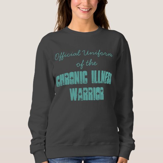 Officiële Uniform van de Chronic Illness Warrior Trui (Voorkant)