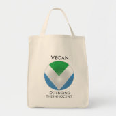 OFFICIËLE VEGAANSE VLAG: Schild van de verweerder Tote Bag (Voorkant)