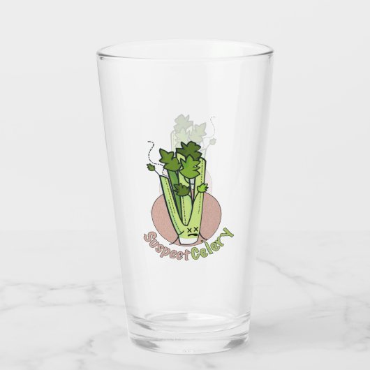 Officiële verdenking van selderij™ Girl Gamer Logo Glas (Achterkant)