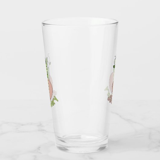 Officiële verdenking van selderij™ Girl Gamer Logo Glas (Links)