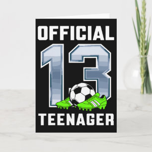 Officiële verjaardagsfeestje voetbal thema voor ti kaart