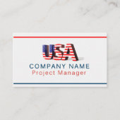 Officiële Visitekaartje VS (Achterkant)