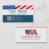 Officiële Visitekaartje VS (Voorkant / Achterkant)