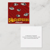 Officiële Visitekaartjes van Cinemondo (Voorkant / Achterkant)