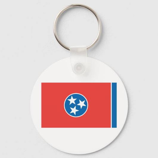 Officiële vlag van de staat Tennessee Sleutelhanger (Voorkant)