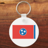 Officiële vlag van de staat Tennessee Sleutelhanger (Voorkant)