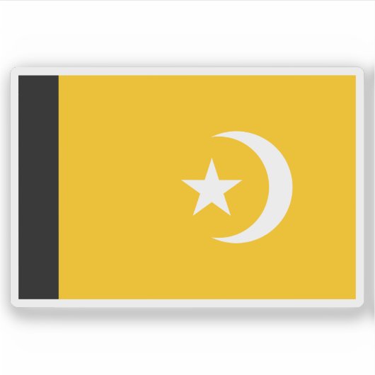 Officiële vlag van het eiland Mwali (2002-2003) Sticker (Voorkant)