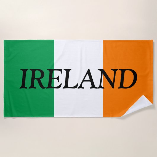 Officiële vlag van Ierland Strandlaken (Voorkant)