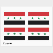 Officiële vlag van Irak Rechthoekige Sticker (Vel)