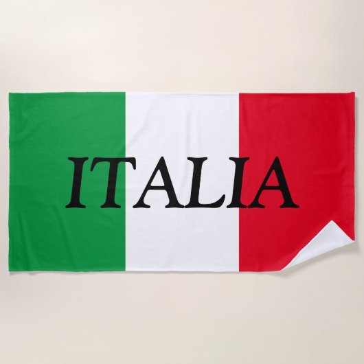 Officiële vlag van Italië Strandlaken (Voorkant)
