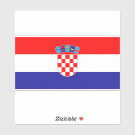 Officiële Vlag van Kroatië | Nationaal Embleem Sti Sticker