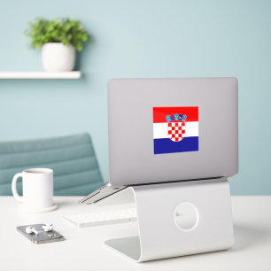 Officiële Vlagsticker Kroatië   Kroatische Nationa Sticker