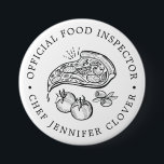 Officiële voedselinspecteur | Pizza Thmed Ronde Button 7,6 Cm<br><div class="desc">Een grappige, maar stijlvolle knop voor een aangepast evenement op maat van uw gecertificeerde hoofdkok van de keuken of gecertificeerd voedselinspecteur. Voel vrij om met de verschillende aanpassingsopties te experimenteren. Gebruik de aanpassingsfuncties om de tekstgrootte, de doopvont, en andere opties te controleren. Veel plezier om creatief te zijn en het...</div>