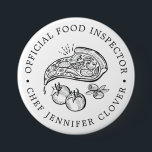 Officiële voedselinspecteur | Pizza Thmed Ronde Button 7,6 Cm<br><div class="desc">Een grappige, maar stijlvolle knop voor een aangepast evenement op maat van uw gecertificeerde hoofdkok van de keuken of gecertificeerd voedselinspecteur. Voel vrij om met de verschillende aanpassingsopties te experimenteren. Gebruik de aanpassingsfuncties om de tekstgrootte, de doopvont, en andere opties te controleren. Veel plezier om creatief te zijn en het...</div>