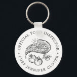 Officiële voedselinspecteur | Pizza Thmed Sleutelhanger<br><div class="desc">Een grappige, maar klare sleutelhanger voor aangepaste evenementen op maat van uw gecertificeerde hoofdkok van de keuken of gecertificeerd voedselinspecteur. Voel vrij om met de verschillende aanpassingsopties te experimenteren. Gebruik de aanpassingsfuncties om de tekstgrootte, de doopvont, en andere opties te controleren. Veel plezier om creatief te zijn en het zelf...</div>