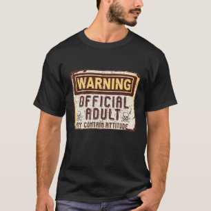 Officiële volwassene 18e verjaardag cadeau 18 jaar t-shirt