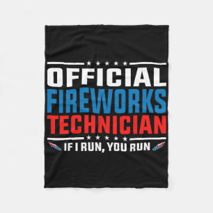Officiële vuurwerk technicus 4 juli Pyro-tec Fleece Deken