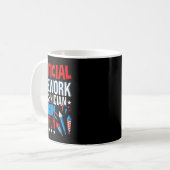 Officiële vuurwerk technicus VS Onafhankelijkheids Koffiemok (Voorkant links)
