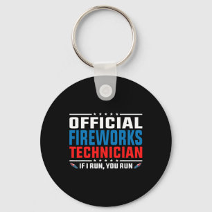 Officiële vuurwerktechnicus 4 juli Pyro-tec Sleutelhanger
