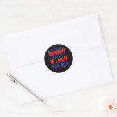Officiële vuurwerktechnicus 4 juli ronde sticker (Envelop)