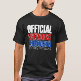 officiële vuurwerktechnicus - als ik ren, ren jij t-shirt