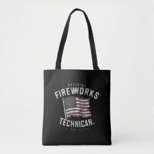 Officiële vuurwerktechnicus Als ik ren, ren jij Tote Bag