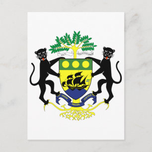 Officiële wapenstilstand van Gabon Briefkaart