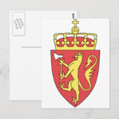Officiële wapenstilstand van Noorwegen Briefkaart (Voorkant / Achterkant)