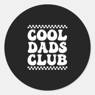 Officiële website Cool Dads Club Daddy Funny Fathe Ronde Sticker