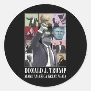 Officiële website - Donald Trump Eras Ronde Sticker