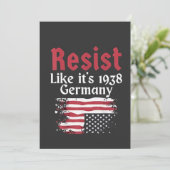 Officiële Weerstand Als Het Duitsland Van 1938 Wee Bedankkaart (Staand voorkant)