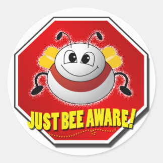 Officiële Wees gewoon op de hoogte Logo Ronde Sticker
