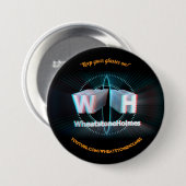 Officiële WheatstoneHolmes stereoscopische 3D Ronde Button 7,6 Cm (Voorkant /achterkant)