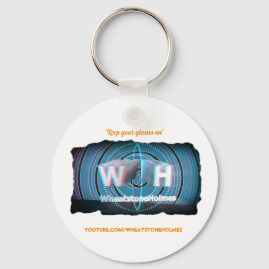 Officiële WheatstoneHolmes YouTube stereoscopisch Sleutelhanger (Voorkant)