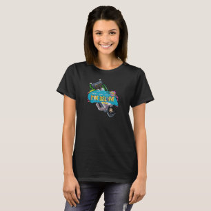 Officiële wieltjes op het T-shirt Mon WCMX-meisje