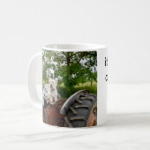 Officiële wikkel op een trekker koffiemok (Voorkant links)