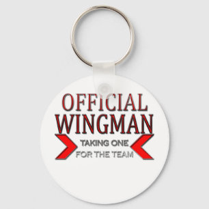 Officiële WingMan die één voor het team rood ne Sleutelhanger