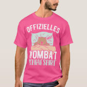 Officiële Wombat Slaap Wombat T-shirt (Voorkant)