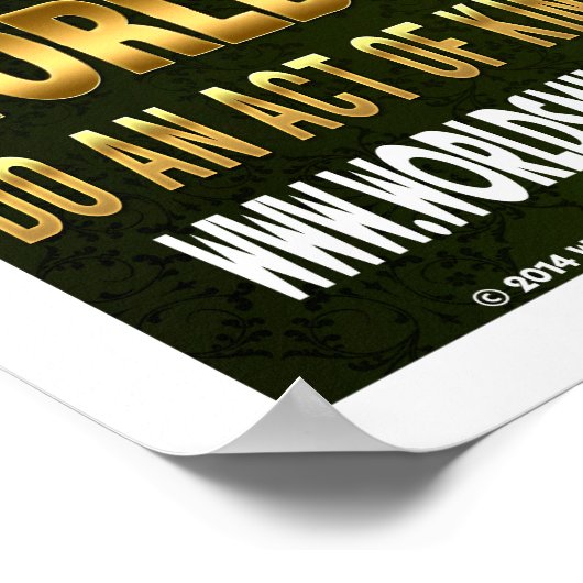 Officiële World Smile Day® 2014 Poster (Hoek)