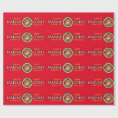 Officiële zegel - Marine Corps Cadeaupapier (Vlak)