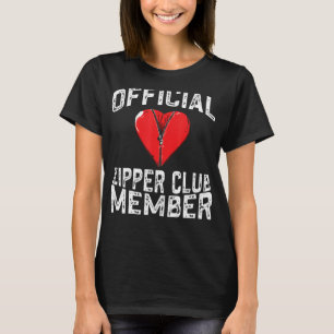 Officiële Zipper Club lid Grappig Open Hart Surge T-shirt