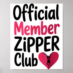 Officiële Zipper Club-lid, Open Hart Byp Operatie Poster