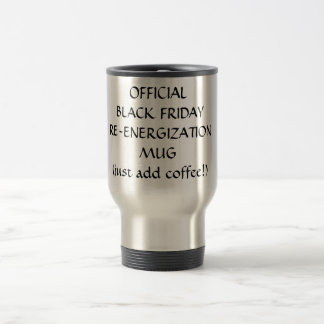 OFFICIËLE ZWARTE FRIDAYRE-ENERGIZATIONMUG (gewoon  Reisbeker