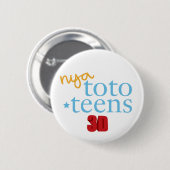 Officiell knapp (NTT3D) Ronde Button 5,7 Cm (Voorkant /achterkant)