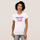 Officier Blonde Cool Mode T Shirt Sjabloon (Voorkant volledig)