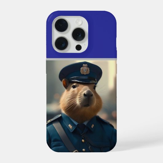 Officier Capybara: Vrede bewaren, iPhone Hoesje (Achterkant)