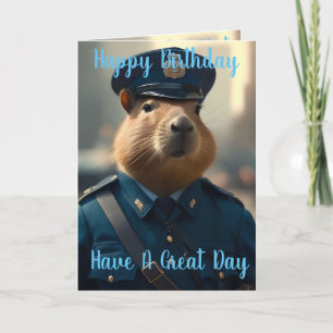 Officier Capybara: Vrede bewaren, Verjaardagskaart Kaart