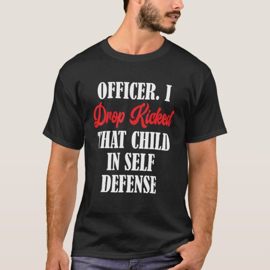 Officier die ik laat vallen heeft dat kind in zelf t-shirt (Voorkant)